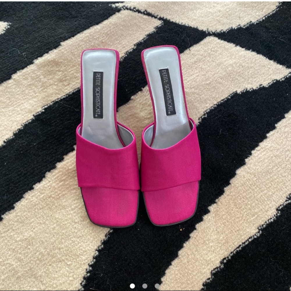 hot pink mules | SOLD